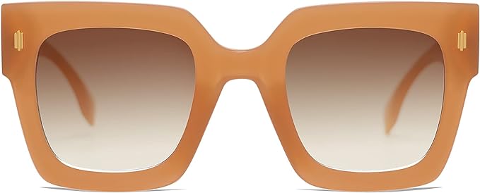 SOJOS Vintage Oversized Square Sunglasses for Women, Retro