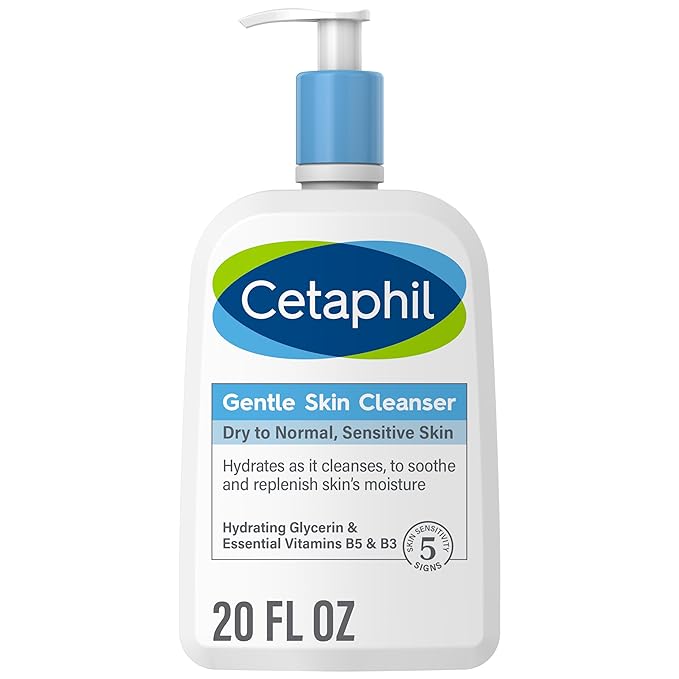 Cetaphil Face Wash, Hydrating Gentle Skin Cleanser