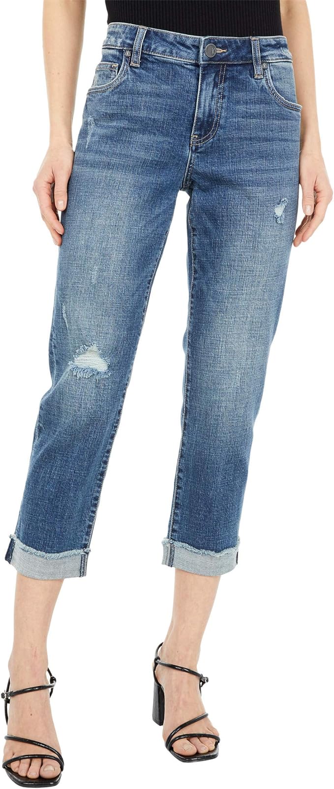 KUT from the Kloth Amy Crop Straight Leg Jeans