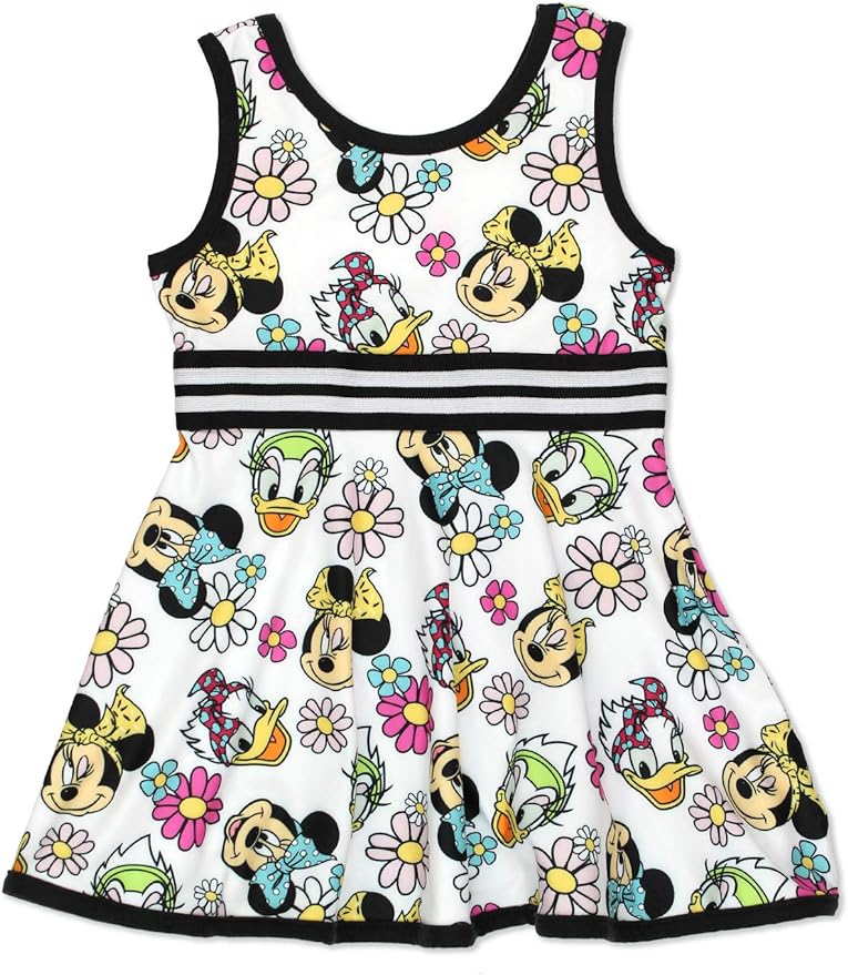 Disney Minnie Mouse and Daisy Duck Girls’ Sleeveless Dress for Infant and Toddler