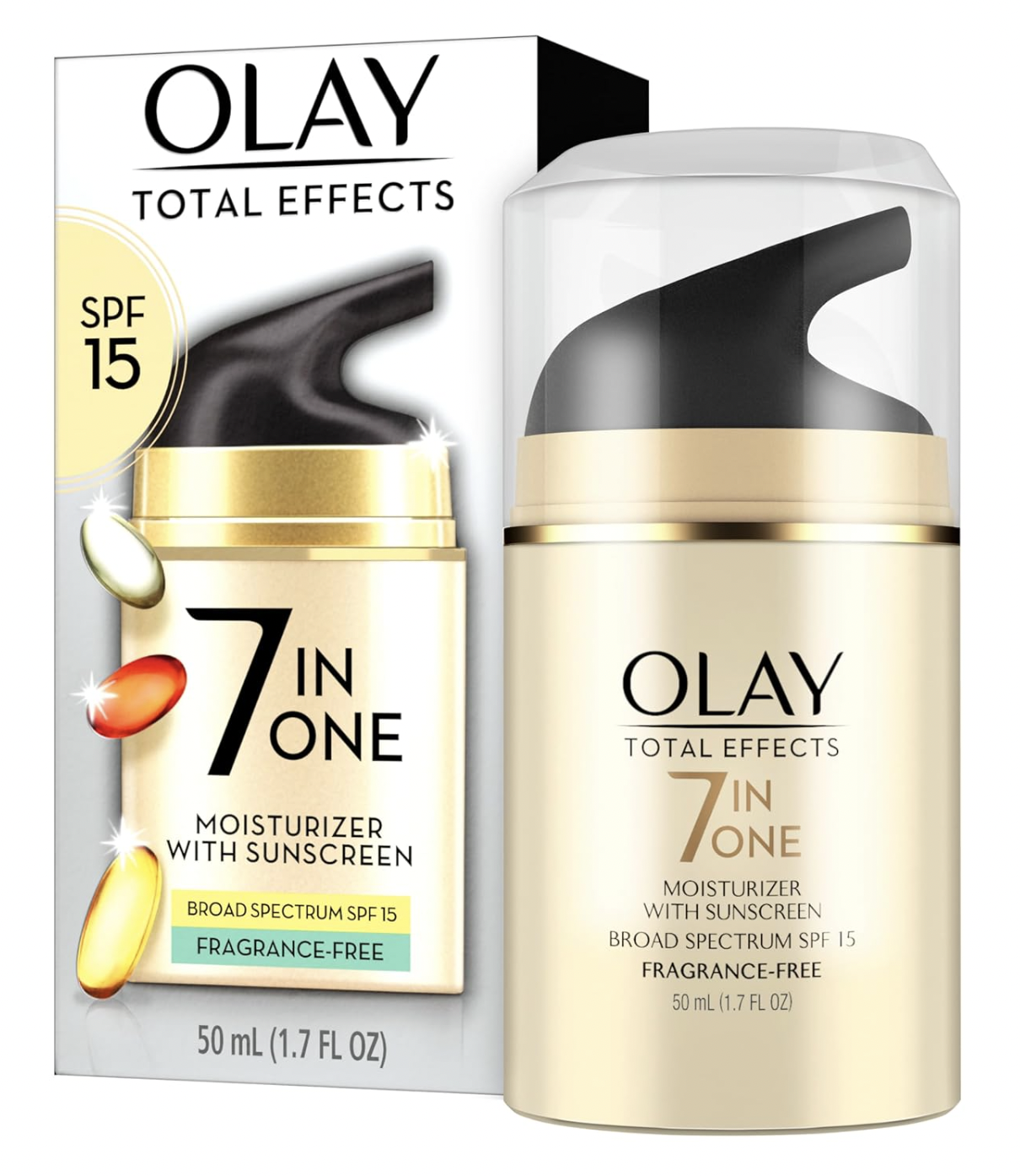 Olay Total Effects, 7 in 1, Fragrance Free, 1.7 oz